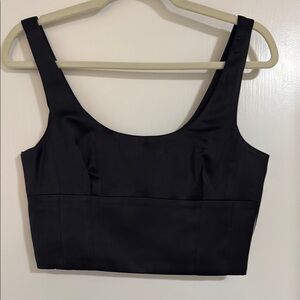 Jason Wu Black Silk Women's Crop Top